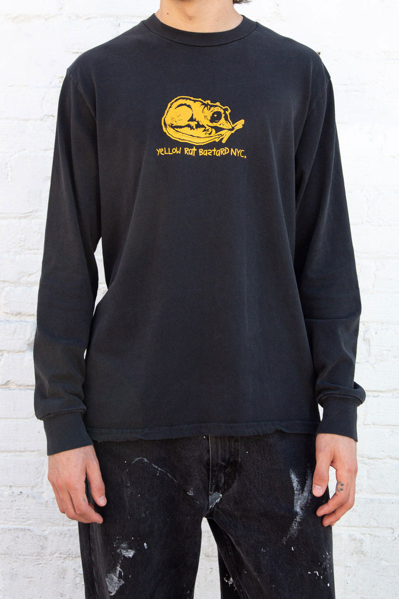 Brown And Ivory Baseball Long Sleeve T-Shirt – Yellow Rat Bastard