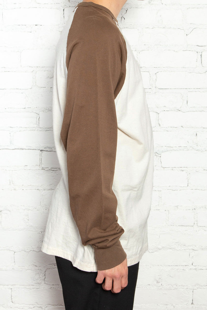 brown baseball tee