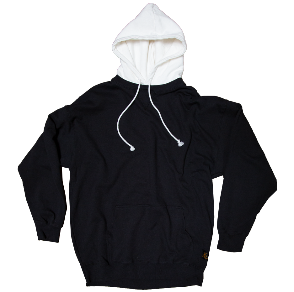 Black And White Cotton Hoodie 30577683431615