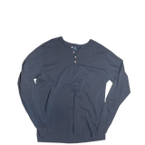 Dark Navy Long Sleeve Henley T-Shirt 30728128626879 thumb