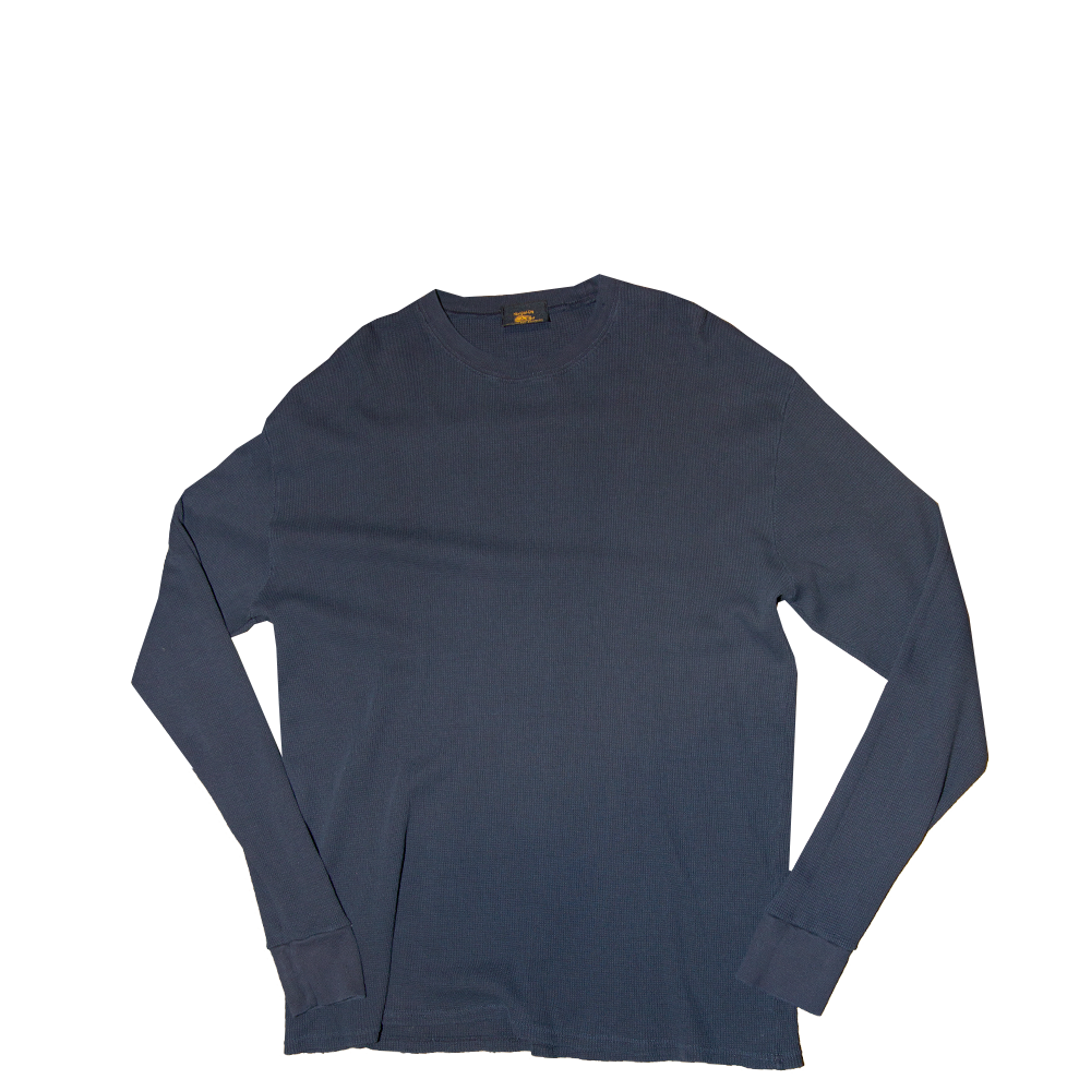 Dark Navy Thermal Long Sleeve T-Shirt 30728442937535