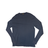 Dark Navy Thermal Long Sleeve T-Shirt 30728442937535 thumb
