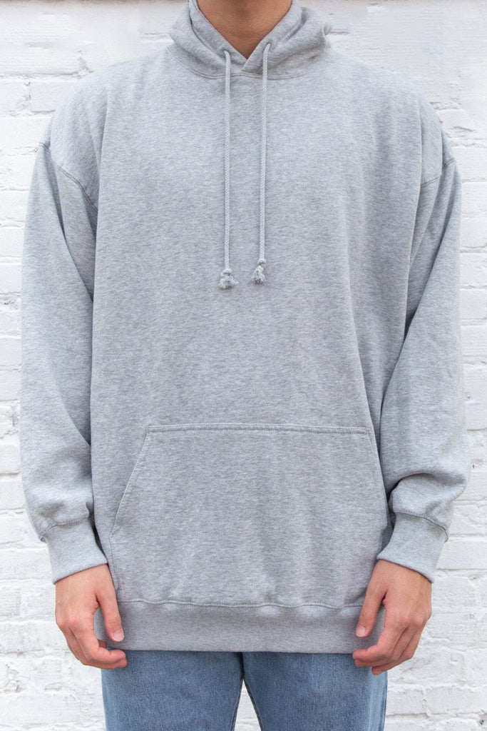 Heather Grey Cotton Hoodie 31086550646975