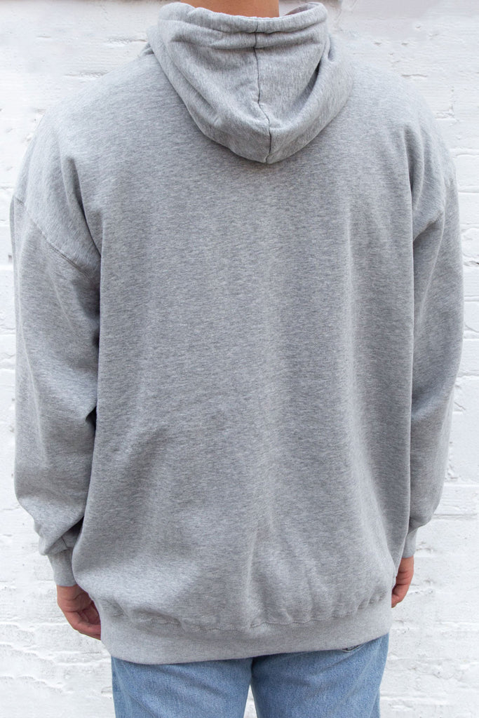 Heather Grey Cotton Hoodie 31086550679743