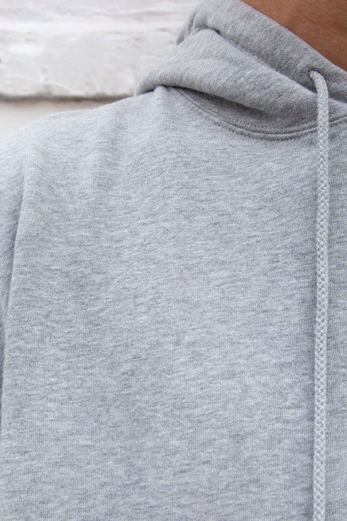 Heather Grey Cotton Hoodie 31086550745279