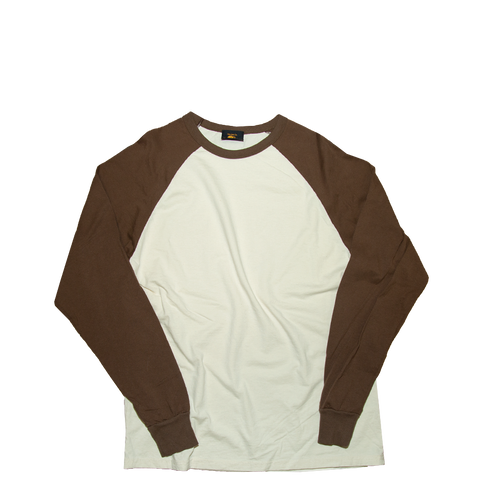 Brown And Ivory Baseball Long Sleeve T-Shirt