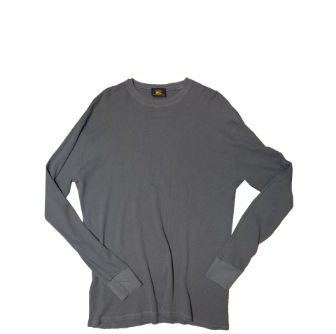 Dark Grey Thermal Long Sleeve T-Shirt