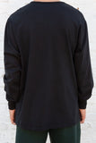 Black Long Sleeve Henley T-Shirt 30700599902399 thumb