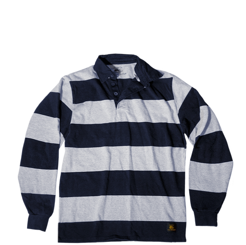 Striped Collared Long Sleeve T-Shirt